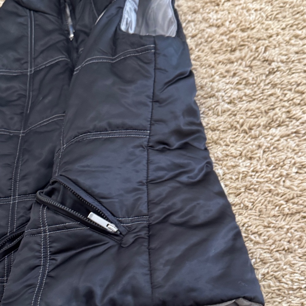 Alp-N-Rock "Let it Snow" Reversible Puffer Vest, Black Gray, Womens sz XS / 2 - Picture 10 of 16